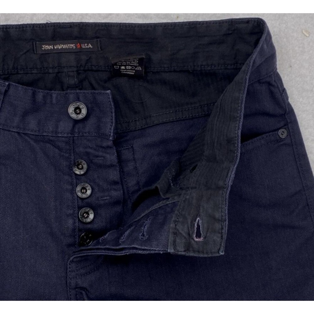 John Varvatos Star USA Black Jeans 30RG Slim Straight Button Fly Pants 30x32 - Picture 6 of 10